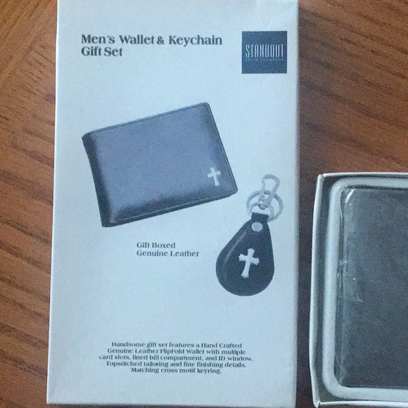 First communion or religious wallet and keychain for gift giving - Picture 2 of 4